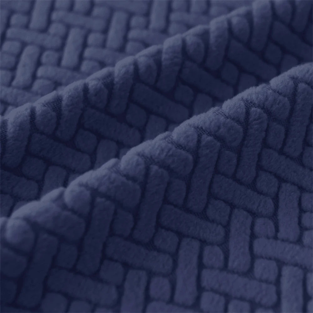2025 Ultra Soft Polar Fleece Sofa Cover - Navy