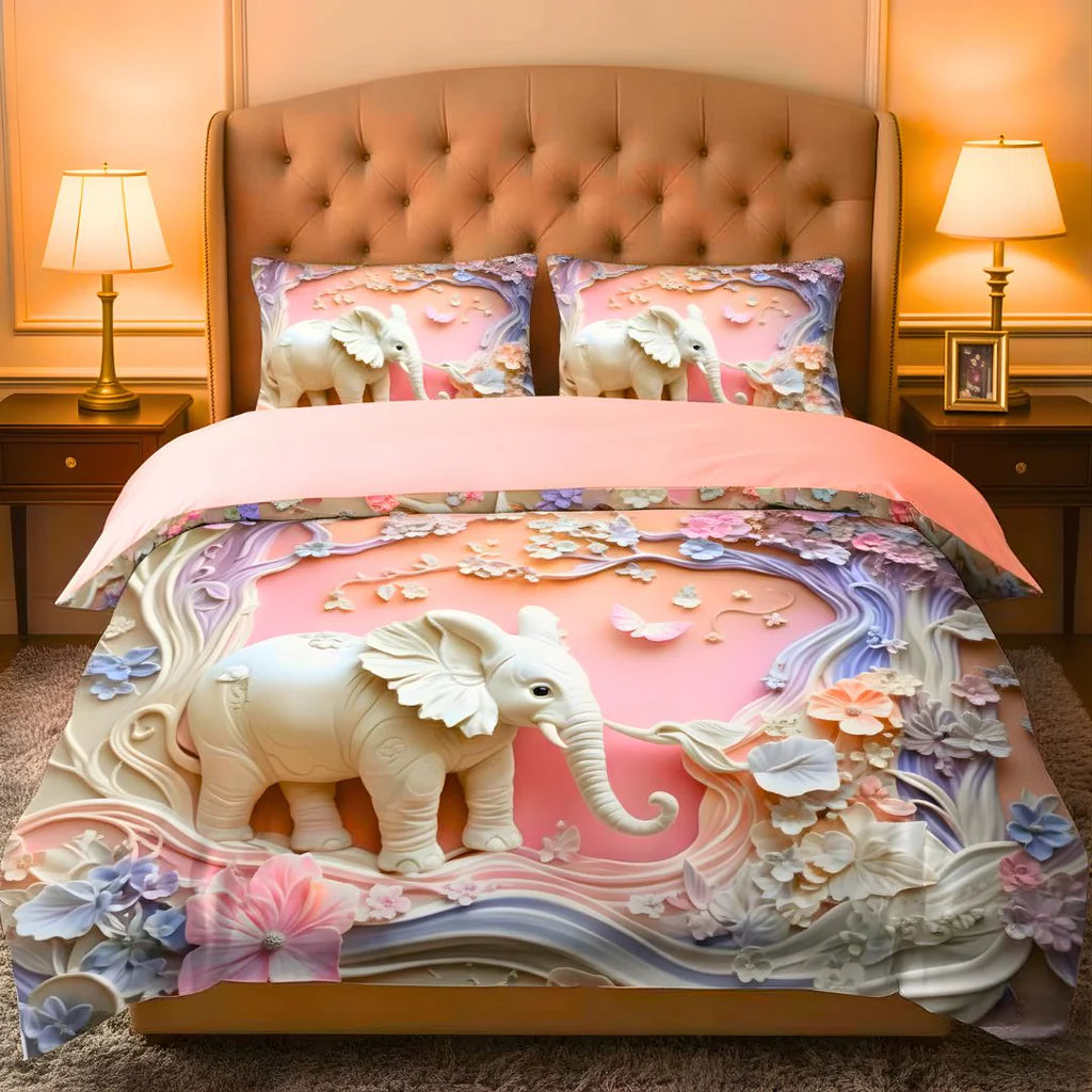 7D Effect Bedding Collection for kids - Baby Elephant