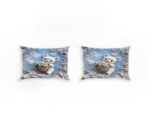 7D Effect Bedding Collection for kids - Blue Teddy