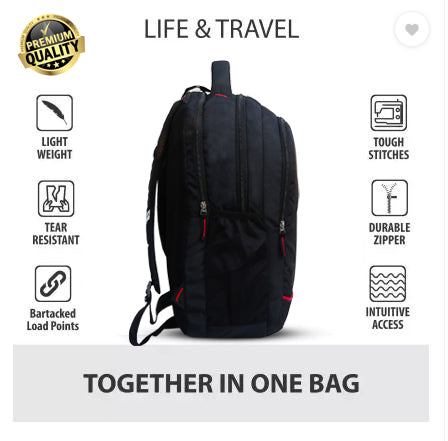 Drazo Rocksun 1011 Stylish Waterproof School Bag