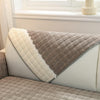Fabrella Quilted Non-Slip Sofa Cover Mat - Feather Grey