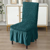 2025 Turkish Bubble Frill Chair Covers : Teal
