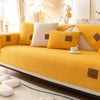 Velvet Non-Slip Sofa Mat - MUSTARD