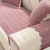 Febrella Quilted Non-Slip Sofa Cover Mat - Rose Mauve