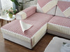 Febrella Quilted Non-Slip Sofa Cover Mat - Rose Mauve