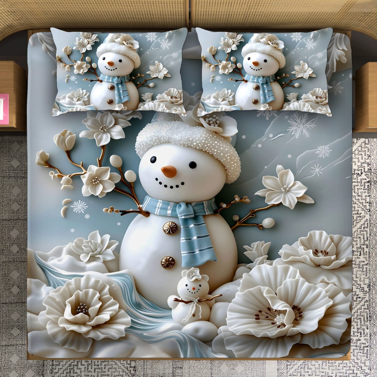 7D Effect Bedding Collection for kids - Snow Teddy