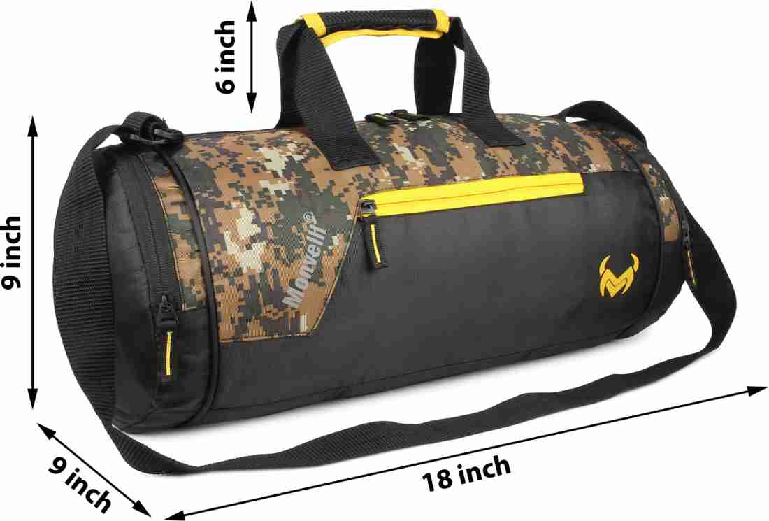 Drazo Monvelli Yellow Sports Gym Bag